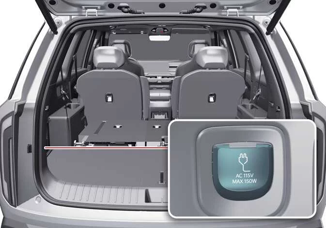 Kia Telluride 115V AC inverter outlet