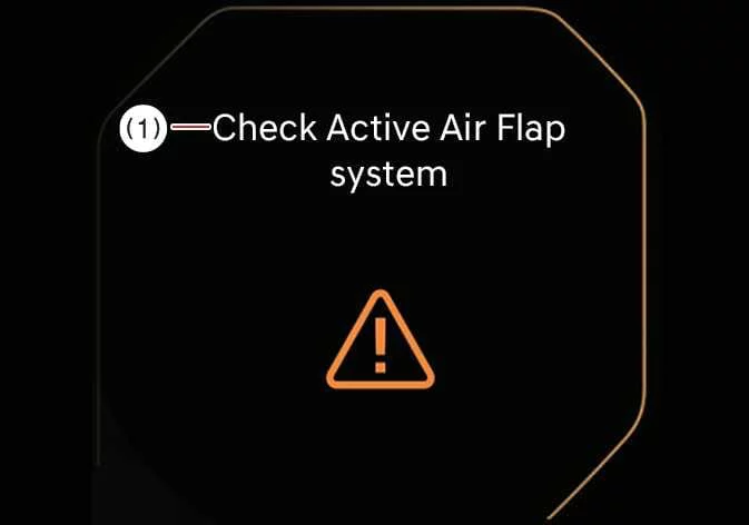 Kia Telluride Check Active Air Flap system warning message
