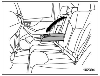 Subaru Forester. Armrest (if equipped)