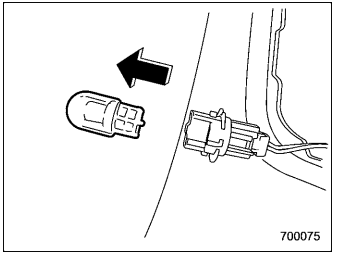 Subaru Forester. Backup light