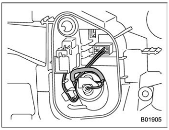 Subaru Forester. Backup light