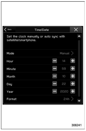 Subaru Forester. Type B multi-function display (color LCD)