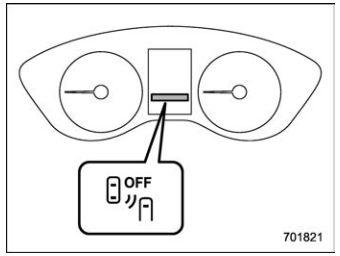 Subaru Forester. BSD/RCTA OFF switch