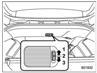 Subaru Forester. Cargo area light