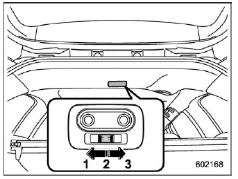 Subaru Forester. Cargo area light