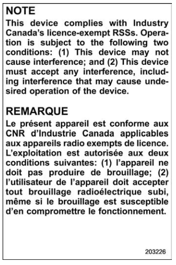 Subaru Forester. Certification for remote engine starter