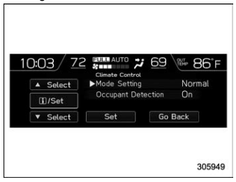 Subaru Forester. Climate Control settings