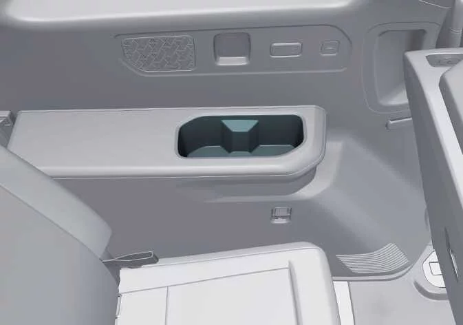 Kia Telluride third-row passenger cup holders