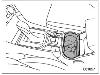 Subaru Forester. Cup holders