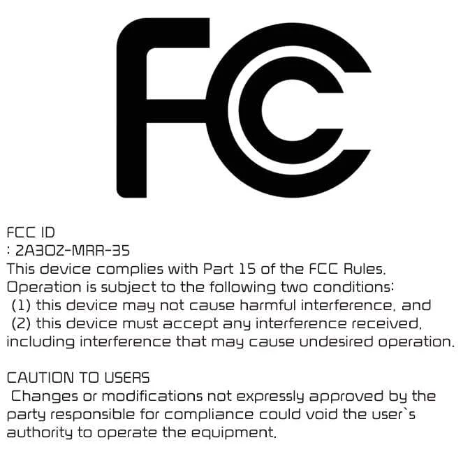 Federal Communications Commission regulatory compliance statement for Kia Telluride front radar radio frequency components in the United States