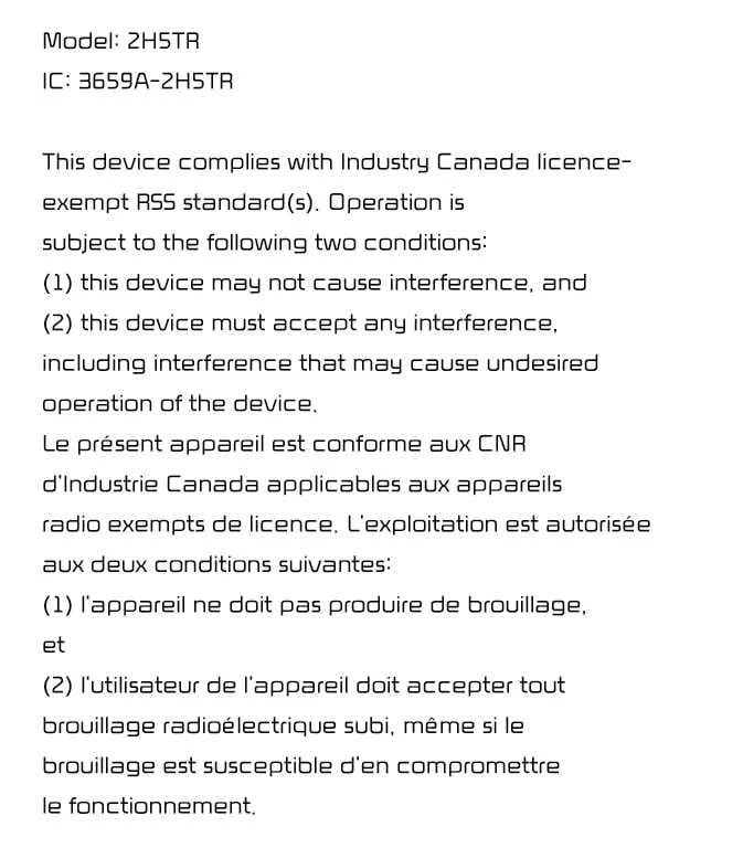 ISED Canada technical compliance documentation for Kia Telluride front and rear corner radar systems