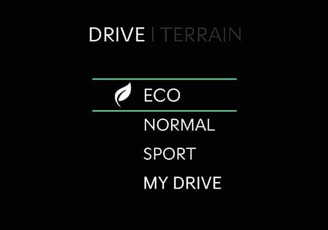 Kia Telluride ECO drive mode indicator on instrument cluster