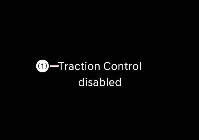 Kia Telluride traction control disabled display