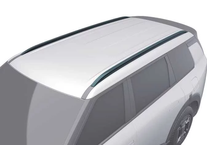 Standard side-rail roof rack configuration on a Kia Telluride