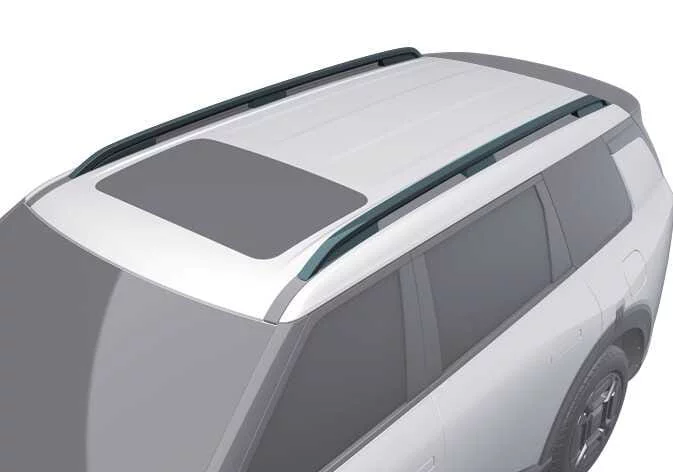 Kia Telluride roof rack setup with integrated crossbars
