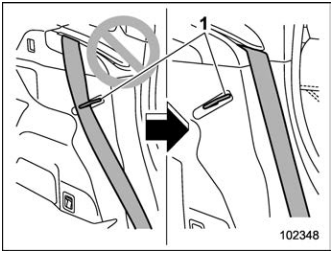 Subaru Forester. Folding down the rear seatback