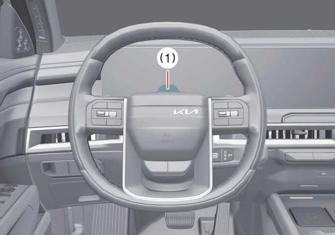 Kia Telluride in-cabin camera location for Forward Attention Warning