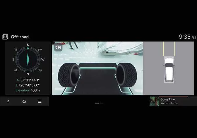 Kia Telluride Ground View Monitor display interface