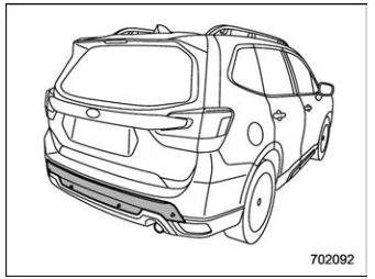 Subaru Forester. Handling of the sonar sensors