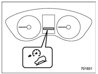 Subaru Forester. Hill descent control indicator