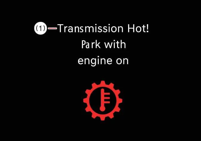 Kia Telluride transmission hot warning message on instrument cluster