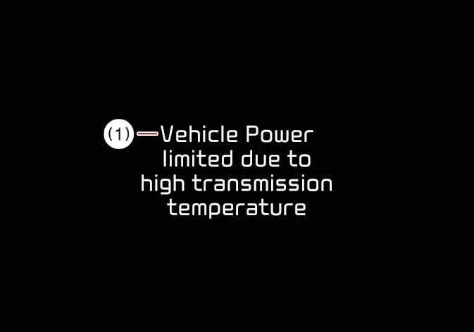 Kia Telluride high transmission temperature power limited warning