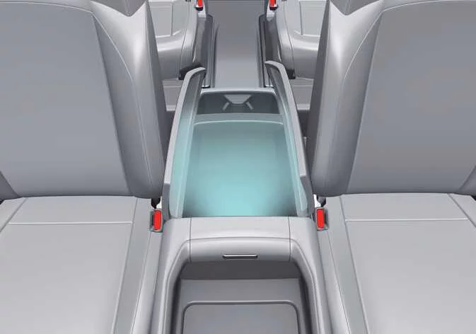 Kia Telluride center console storage compartment light
