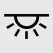 Luggage light auto mode icon