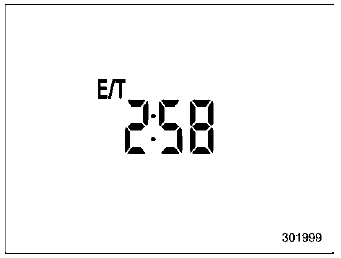 Subaru Forester. meter display (color LCD))
