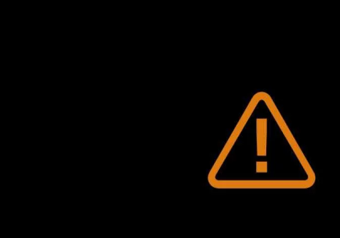 Master Warning alert screen indicating a system issue in the Kia Telluride