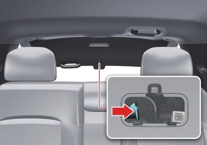 Kia Telluride emergency liftgate release latch operation