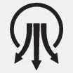 Wide-spread airflow symbol