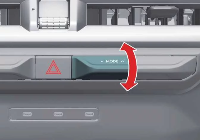 Detailed view of the airflow adjustment mechanism on vents