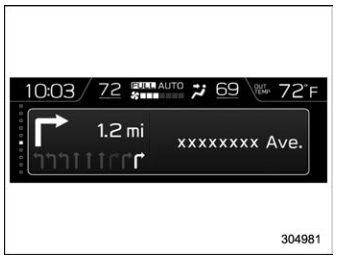 Subaru Forester. Navigation screen (models with navigation system)