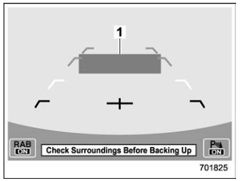 Subaru Forester. Obstacle detected and alert level