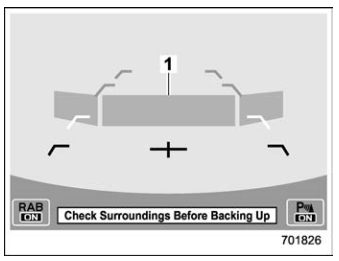 Subaru Forester. Obstacle detected and alert level