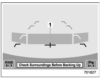 Subaru Forester. Obstacle detected and alert level
