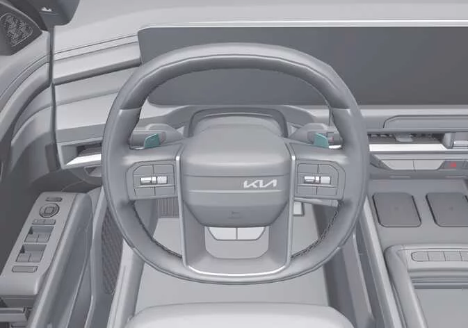 Kia Telluride steering wheel paddle shifters