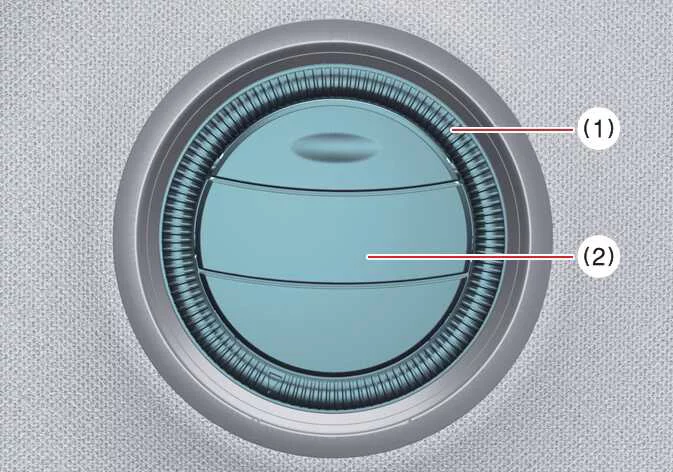 Manual air vent adjustment knobs in the Kia Telluride second and third rows
