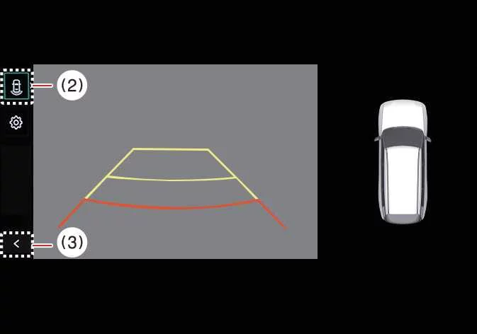 Kia Telluride rear view monitor display