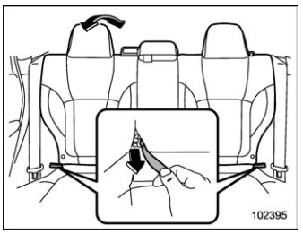 Subaru Forester. Reclining the seatback (if equipped)