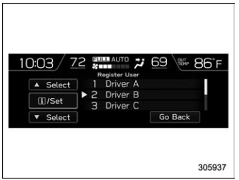 Subaru Forester. Register User