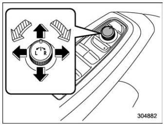 Subaru Forester. Remote control mirror switch