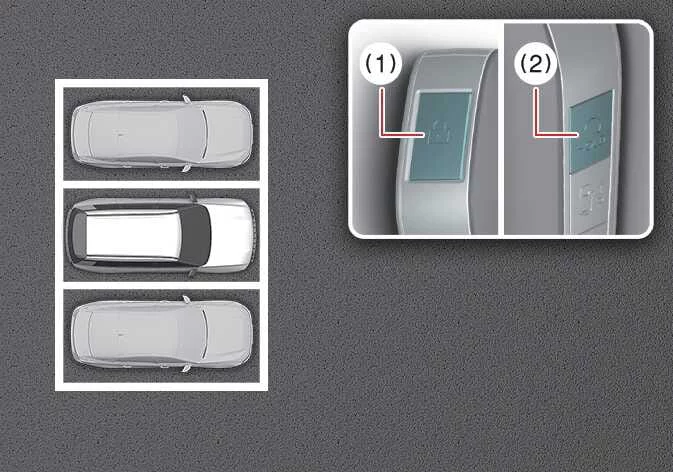 Kia Telluride smart key fob remote parking setup