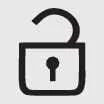 Door unlock button icon