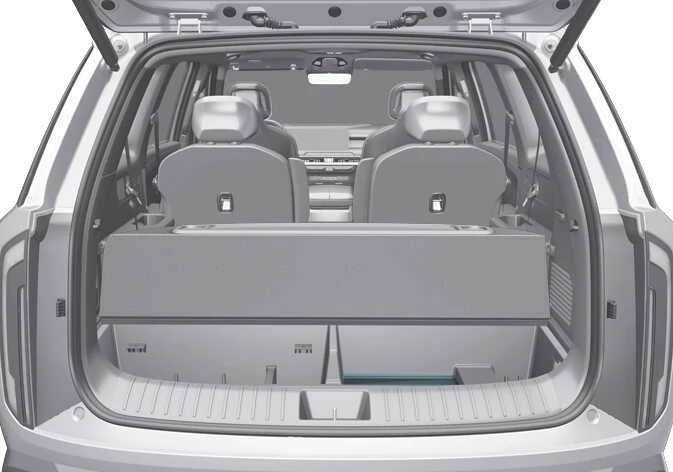 Accessing the luggage tray and tool storage in the Kia Telluride