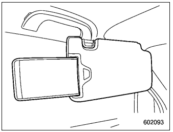 Subaru Forester. Sun visor extension plate