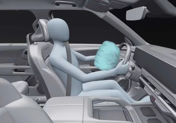 Kia Telluride driver front air bag deployment sequence