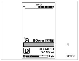 Subaru Forester. Telltale screen