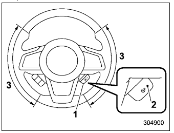 Subaru Forester. Tilt/telescopic steering wheel